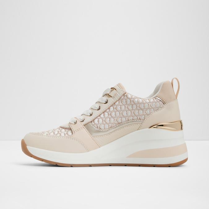 Caroteriel-In Women's Beige Sneaker Wedges image number 3