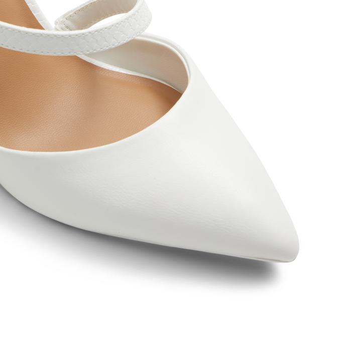 Call it Spring Faunaa Women's White Block Heel Shoes image number 5