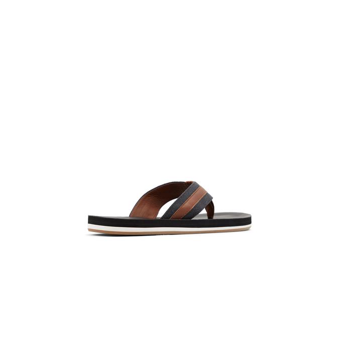 Voessi Men's Black Flat Sandals