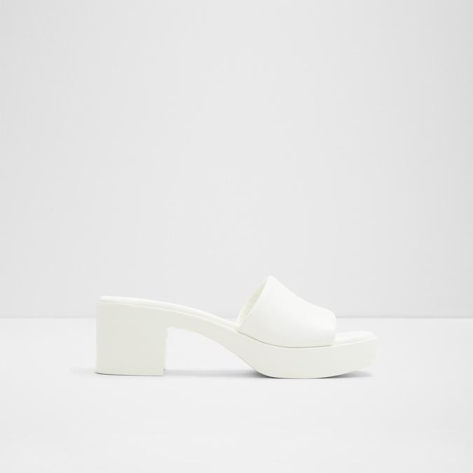 Babbie Women's White Block heel Sandals image number 0