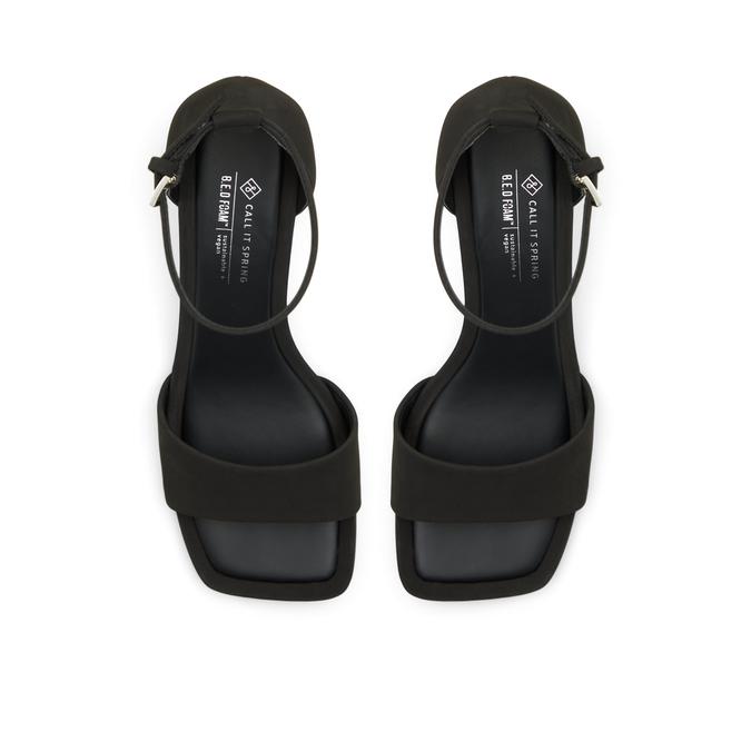Vickie Women's Black Block Heel Sandals image number 1