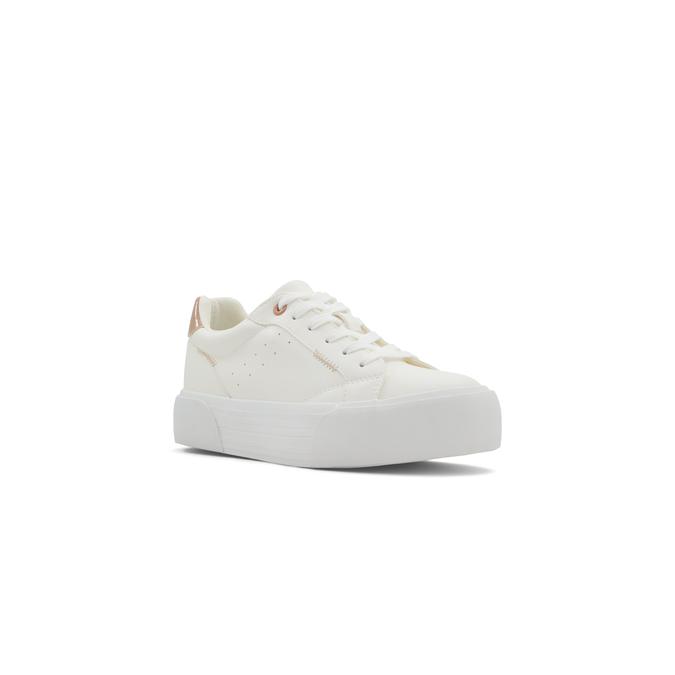 Feeona Women's White Sneakers image number 4