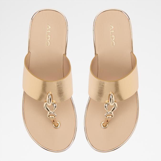 PENELOPY Gold Women Sandals image number 5