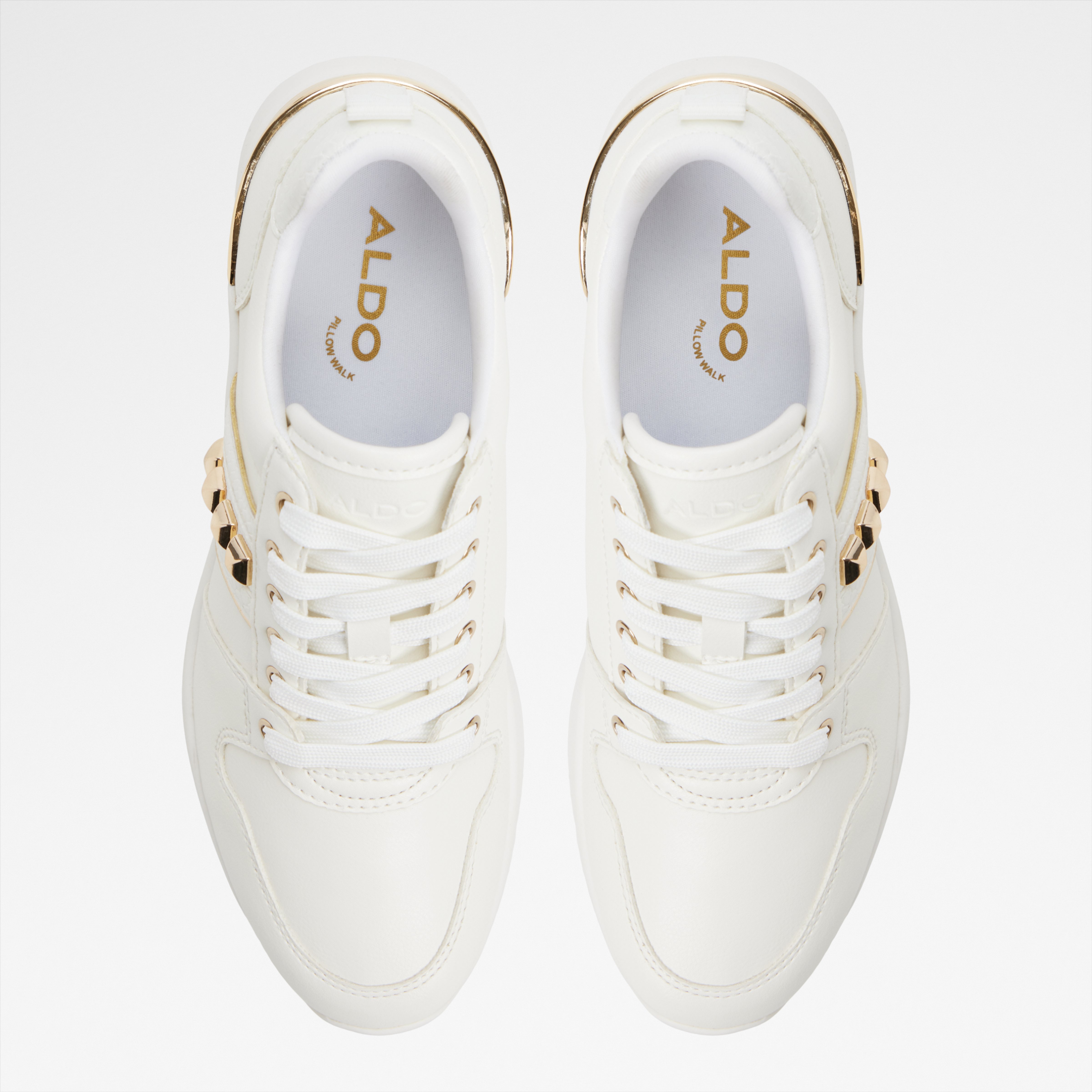 Larosea-In Women's White Sneaker Wedges