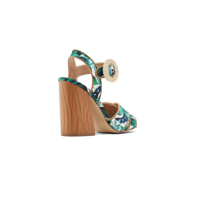 Celiaa Women's Green Heeled Sandals image number 1