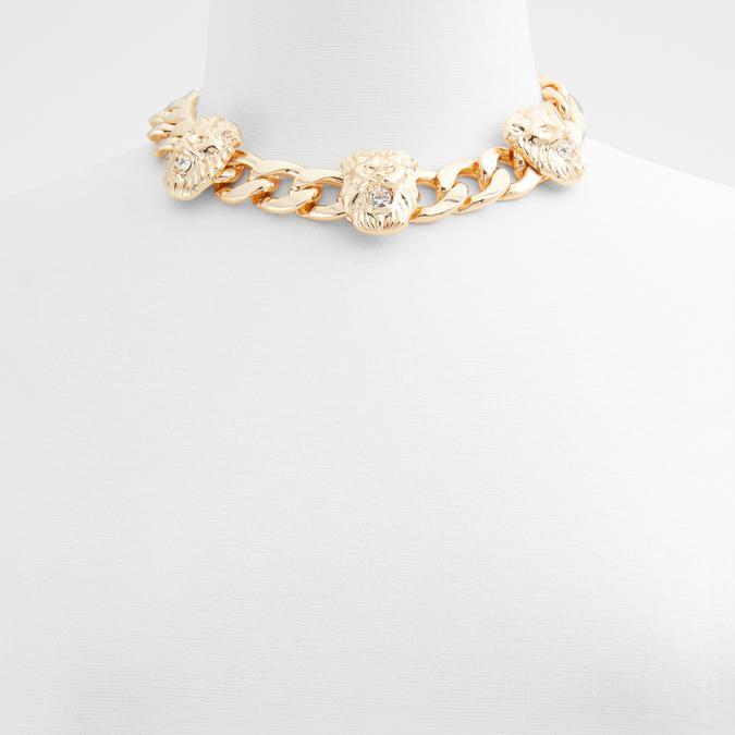 Cytram Women's Black On Gold Necklace image number 1