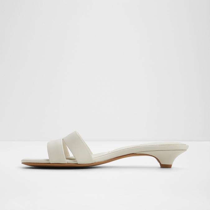 Scarletta-In Women's White Block Heel Sandals image number 3