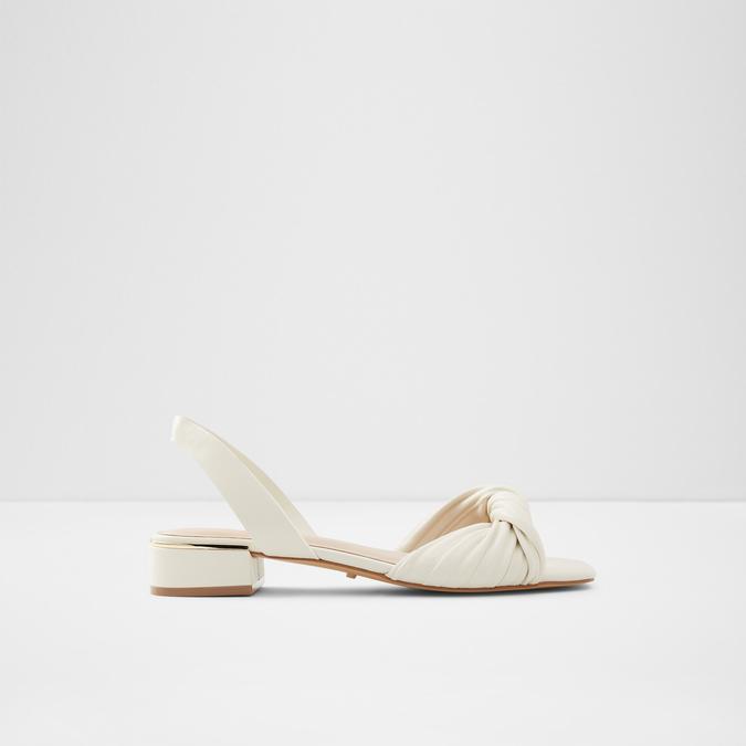 Nabila Women's White Block Heel Sandal image number 0