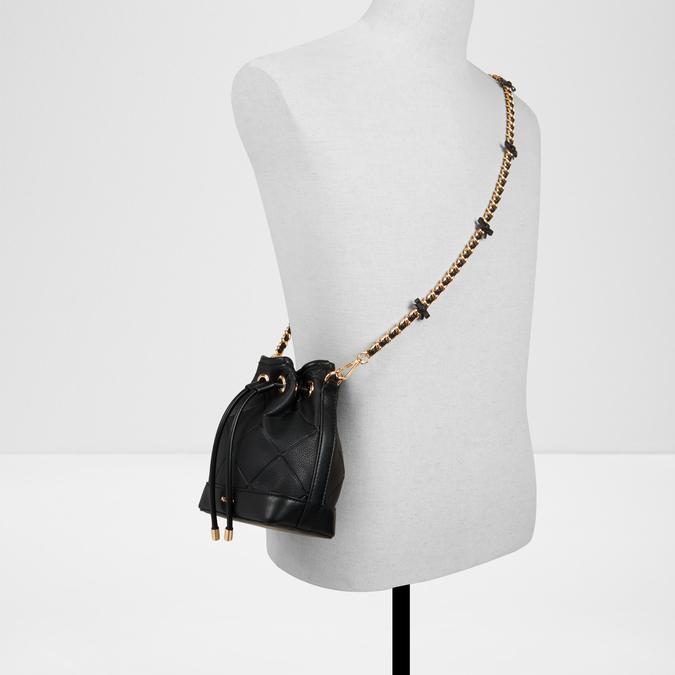 Elynnaa Women's Black Bucket Bag image number 5