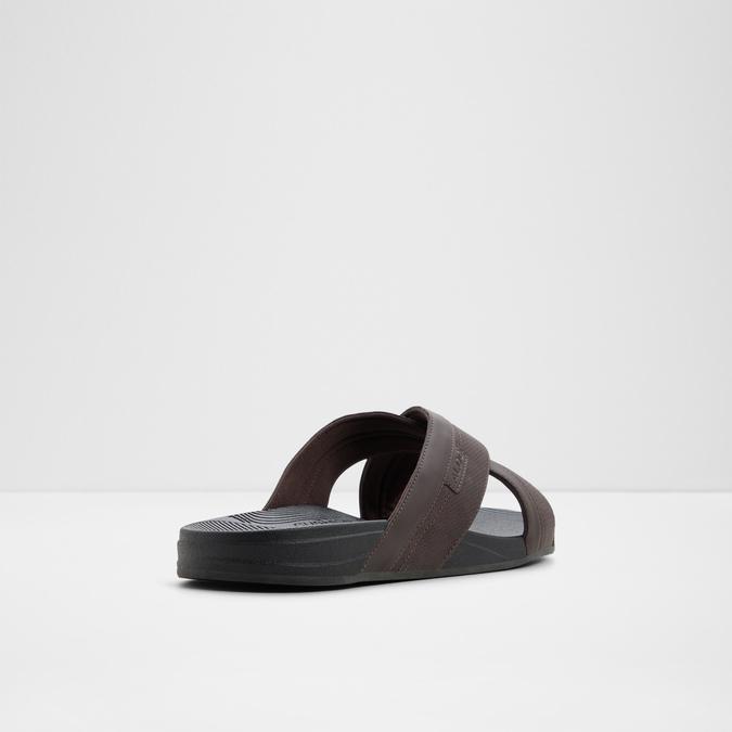 PIETTEA-IN Brown Men Cross Strap Sandals