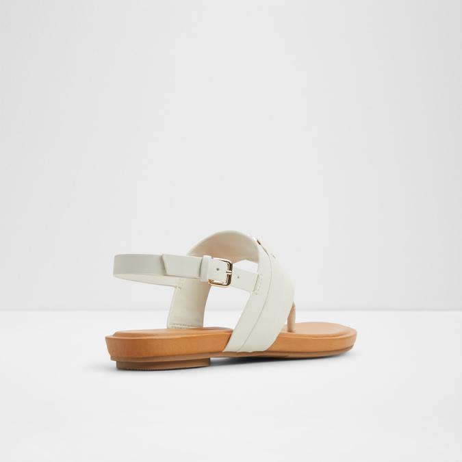 Taylen Women's White Flat Sandals image number 2
