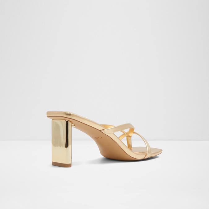 Sanne Women's Gold Block heel Sandals image number 2