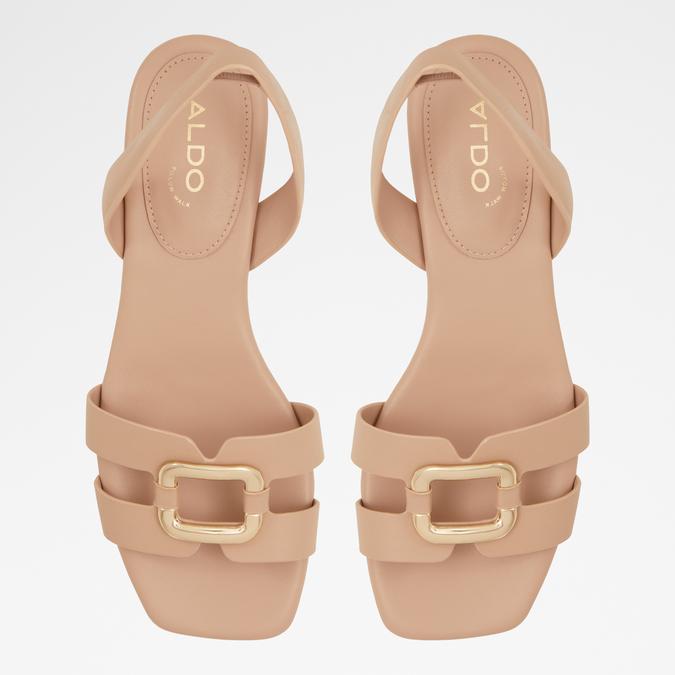 Ebalaver Women's Beige Block heel Sandals