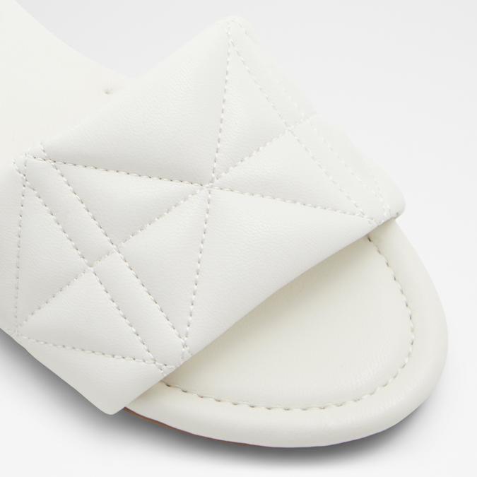 Sundown Women's White Flat Sandals image number 5