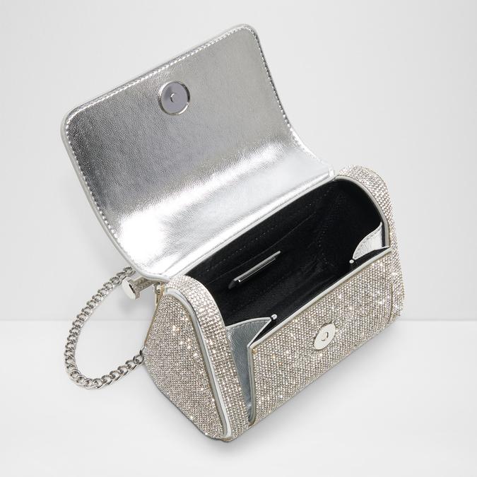 Blingchic Women's Silver Top Handle image number 3