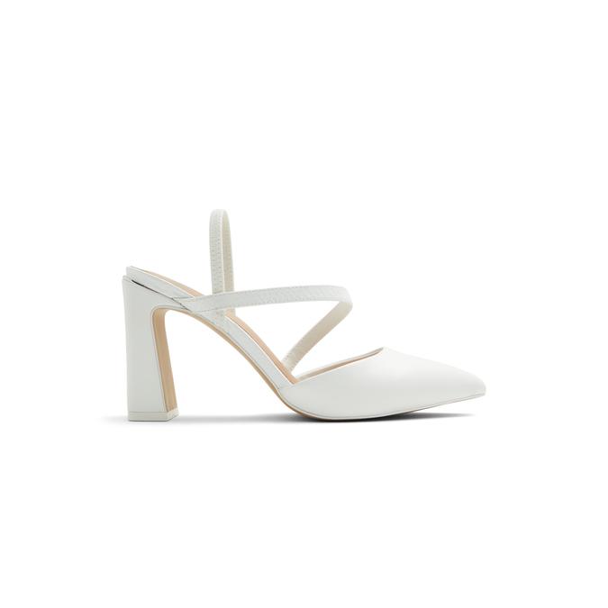 Call it Spring Faunaa Women's White Block Heel Shoes image number 0