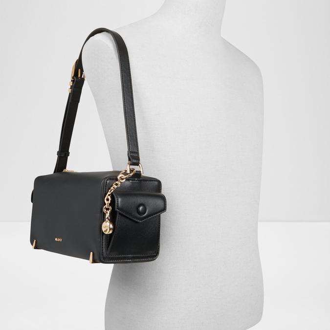 Ganeva Women's Black Shoulder Bag image number 4