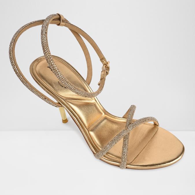 MANAELDEN Gold Women Dress Sandals