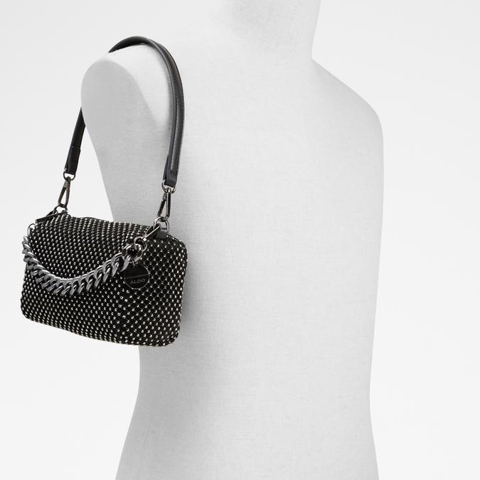 Meshlouna Women's Black Shoulder Bag image number 3