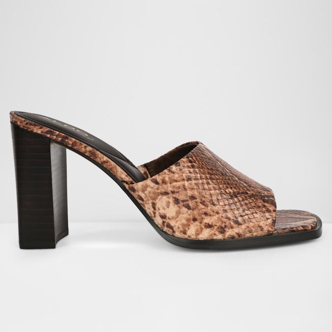 RE-SOPHIA-IN BROWN MULTI Women Block Heel Sandals