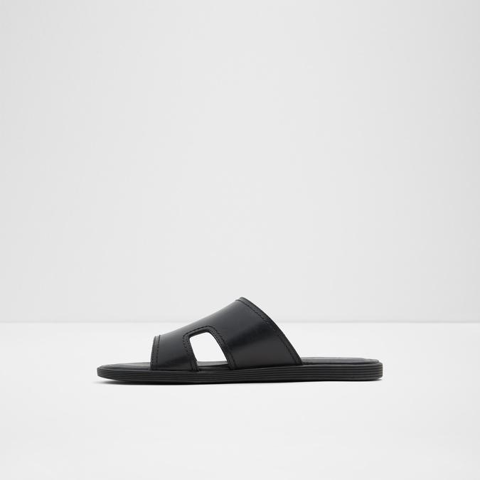 Sevoewien Men's Black Single Strap Sandals image number 2