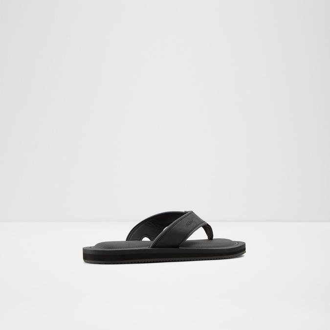 Norewiel Men's Black Thong Sandals image number 1