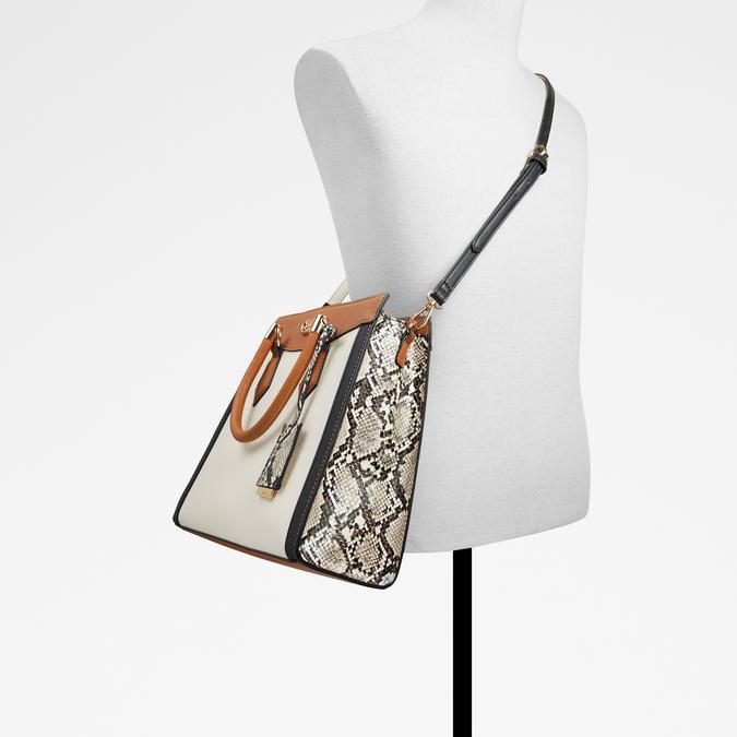 Chenoa Women's Beige Satchel image number 4