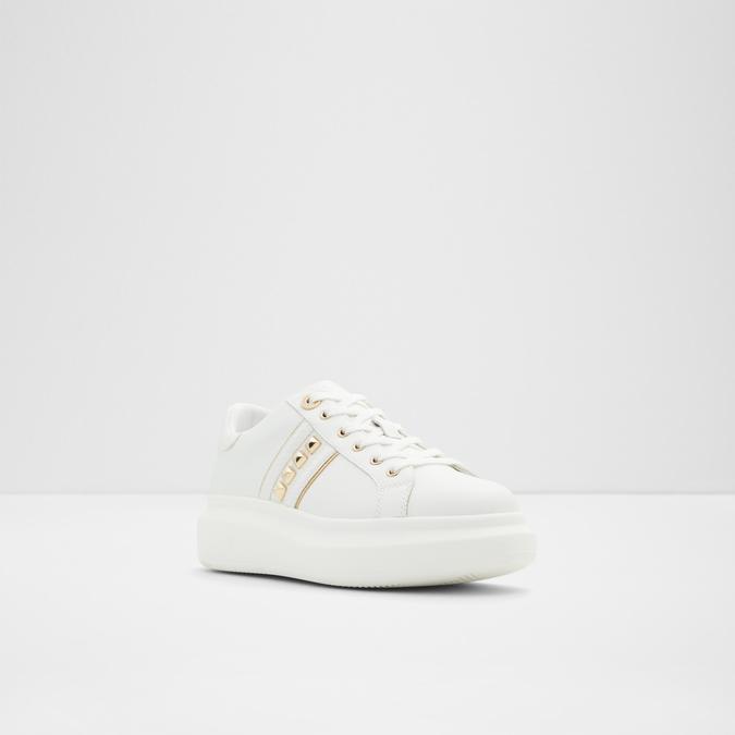 Larou Women's White Sneakers image number 4