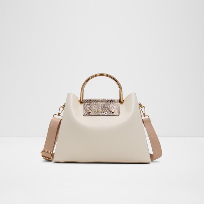 SLOANA Cream Multi Women Satchel