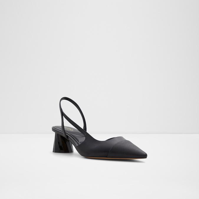 Valaclya Women's Black Block Heel image number 4