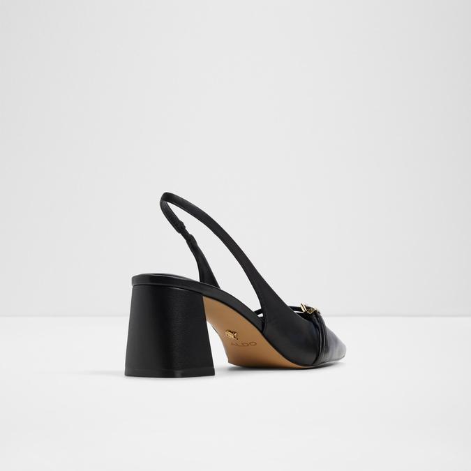 Skepper-In Women's Black Block Heel Shoes image number 2