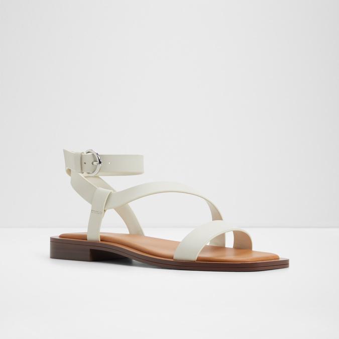 Grugar-In Women's White Flat Sandals image number 4