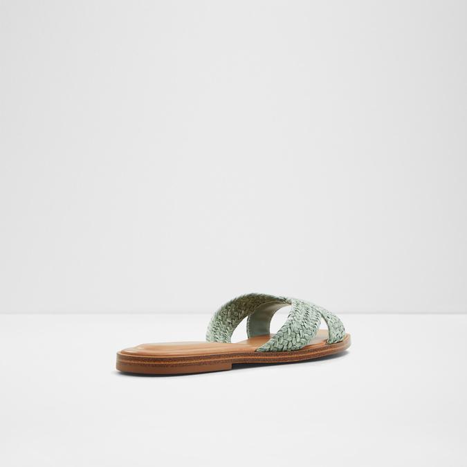 Caria Women's Green Flat Sandals image number 3
