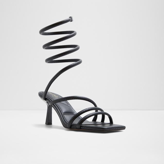 Twirly Women's Black Dress Sandals image number 3