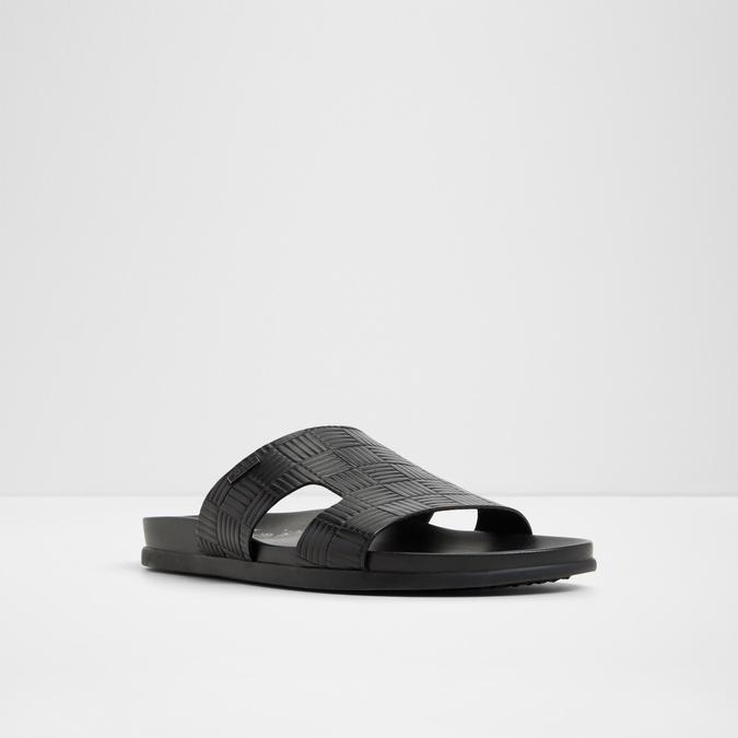 Mondi-In Men's Black Single Strap Sandals image number 4