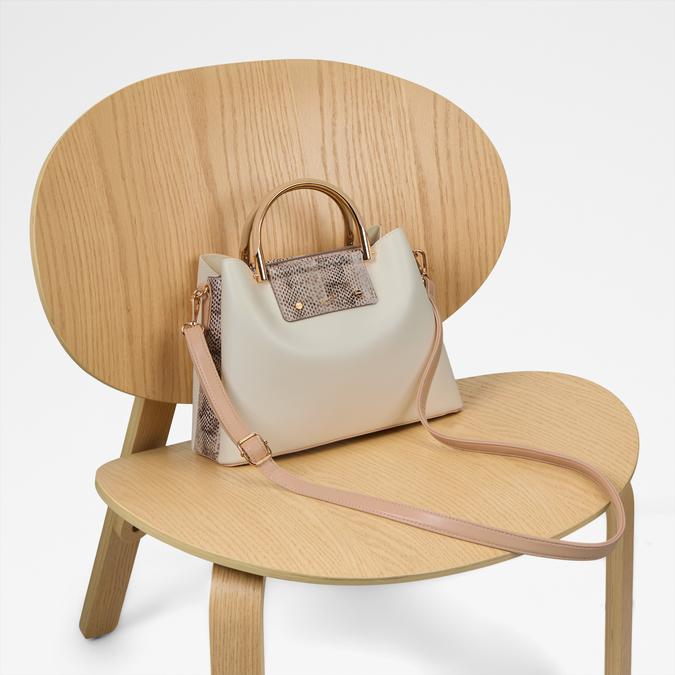 SLOANA Cream Multi Women Satchel image number 4