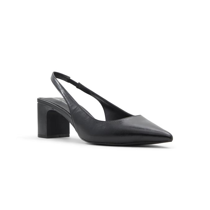 Rozalia Women's Black Block Heel Shoes image number 4