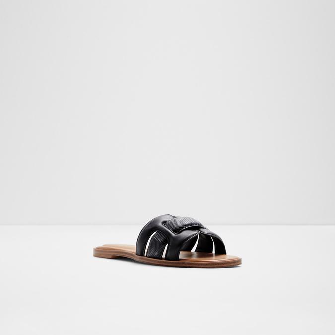 Elenaa Women's Black Flat Sandals image number 4