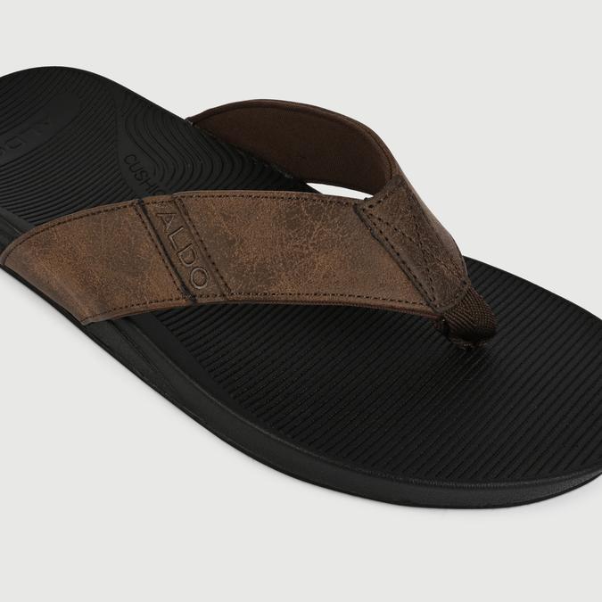 STEFFENA Brown Men Thong Sandals image number 5