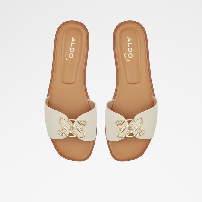 Damiana Women's White Flat Sandals image number 1
