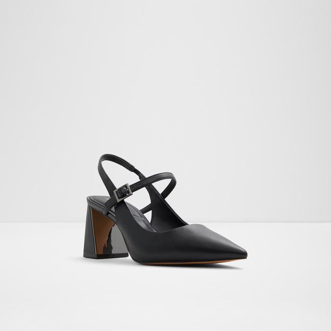 Papilliana Women's Black Block Heel image number 4
