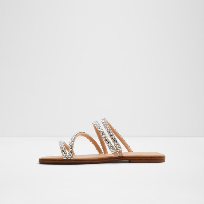 Triton Women's Silver Flat Sandals image number 4