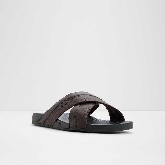 PIETTEA-IN Brown Men Cross Strap Sandals image number 3