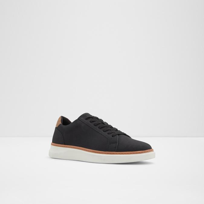 Deerford Men's Open Black Sneakers image number 3