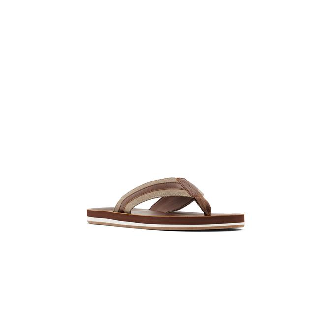 Voessi Men's Beige Flat Sandals image number 3