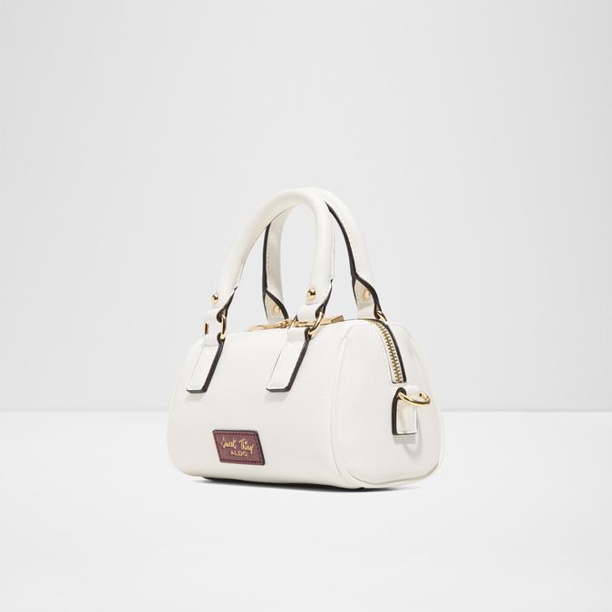 Haliewhite Women's White Barrel Bag image number 2