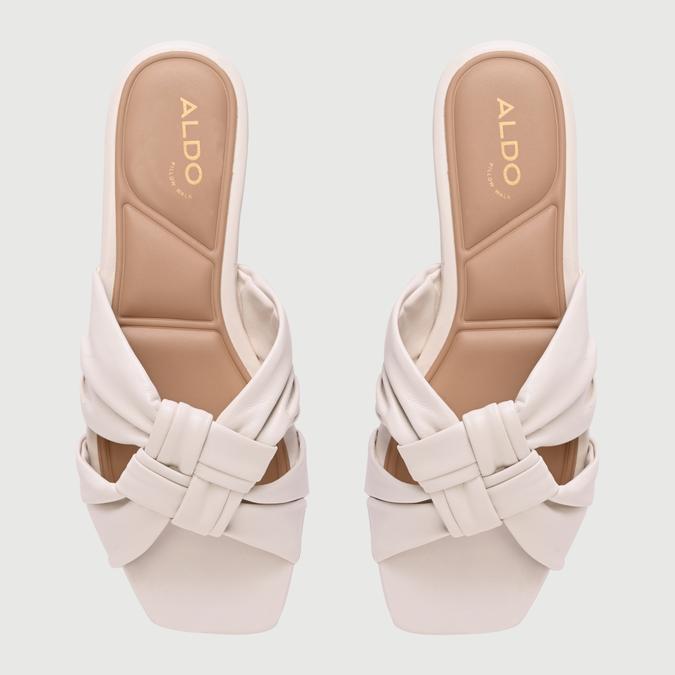 Henrielle-Inn Women's White Flat Sandals