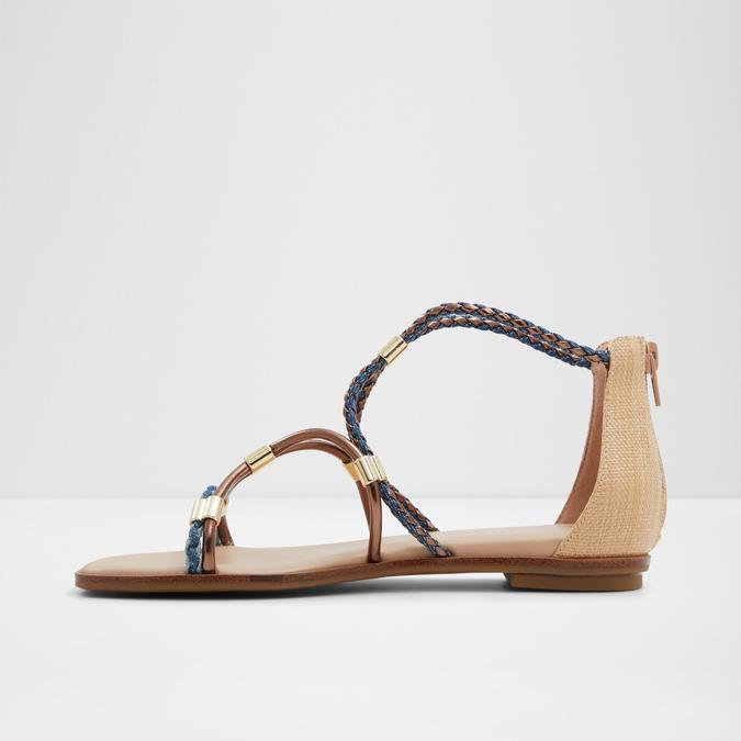 Oceriwenflex Women's Blue Flat Sandals image number 3