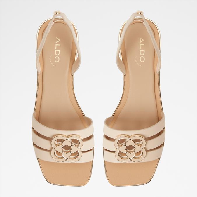 Francos-In Women's Beige Flat Sandals