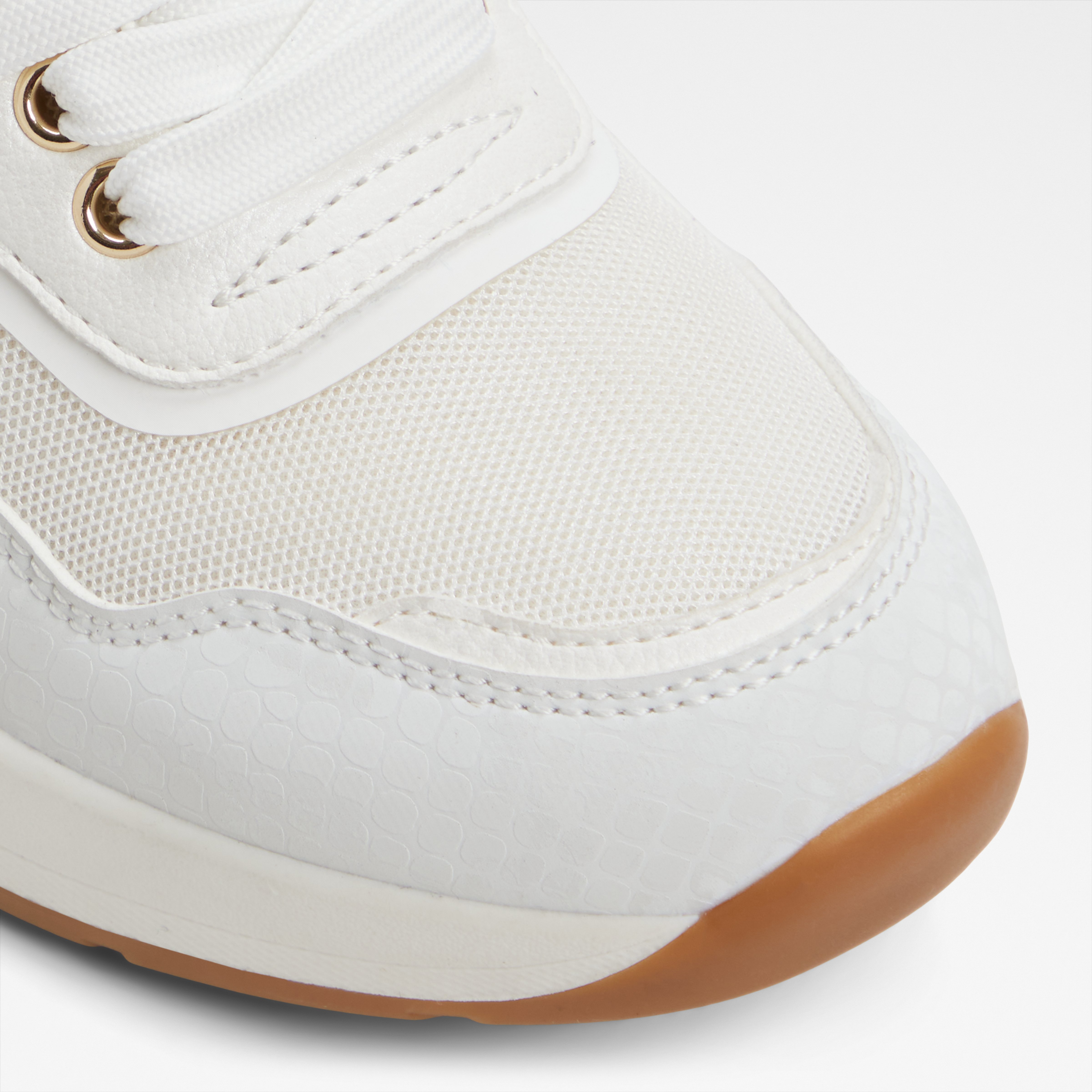 Thaliria-In Women's White Sneaker Wedges image number 5